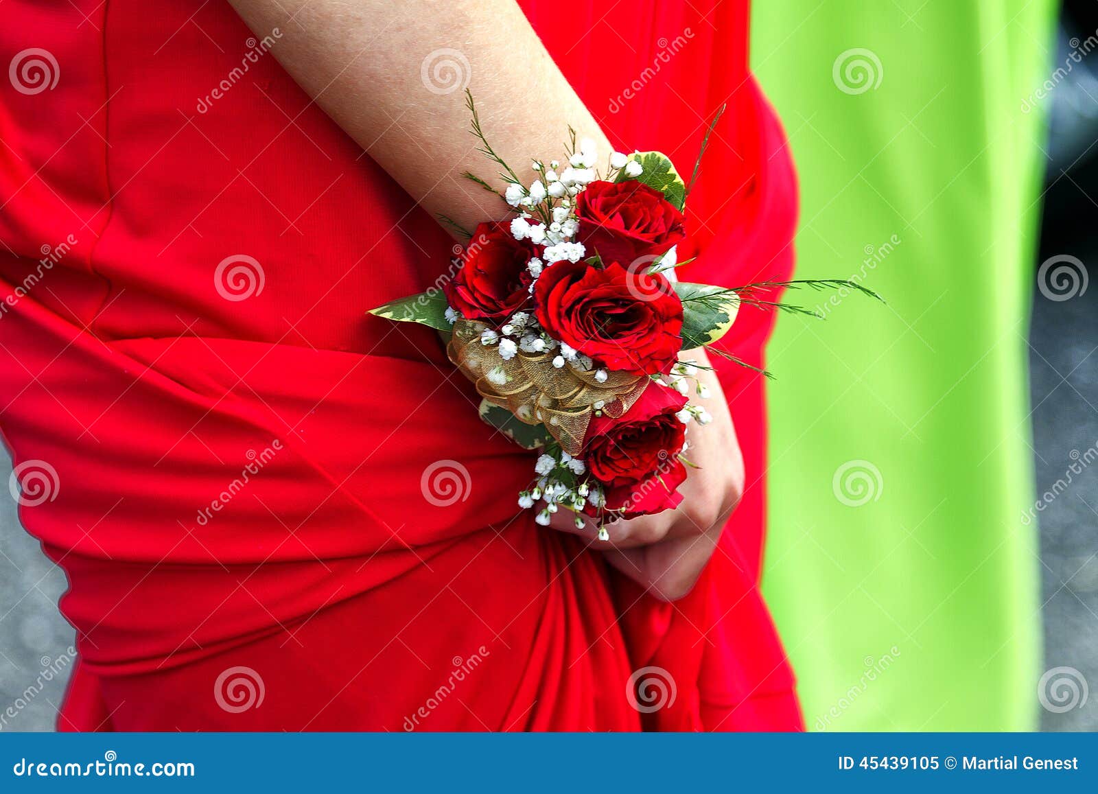 Corsage stock image. Image of holding, roses, flowers 45439105