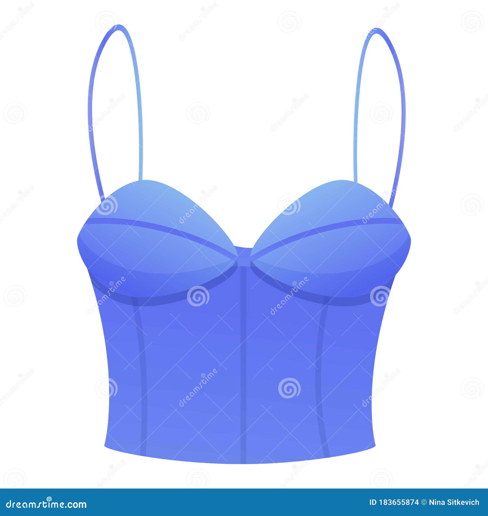 Corset Bra Icon, Cartoon Style Stock Vector - Illustration of