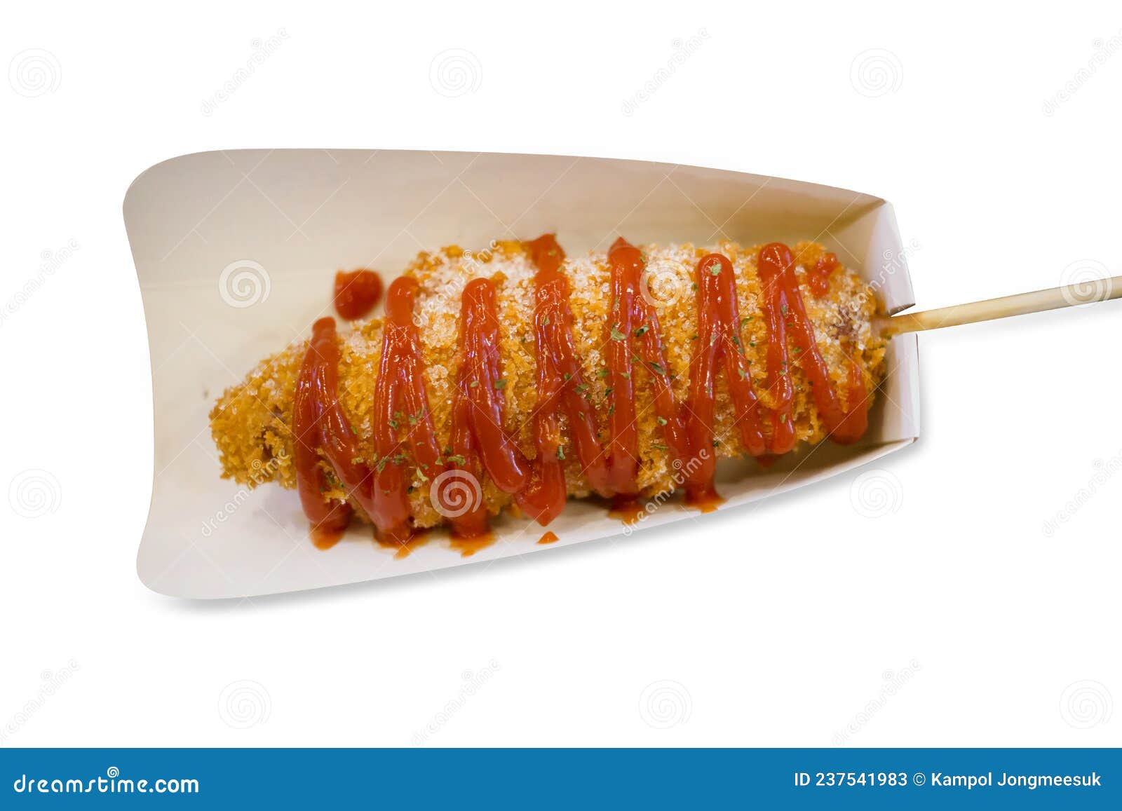 COMO FAZER CORN DOG, CACHORRO QUENTE COREANO, comida de rua coreana