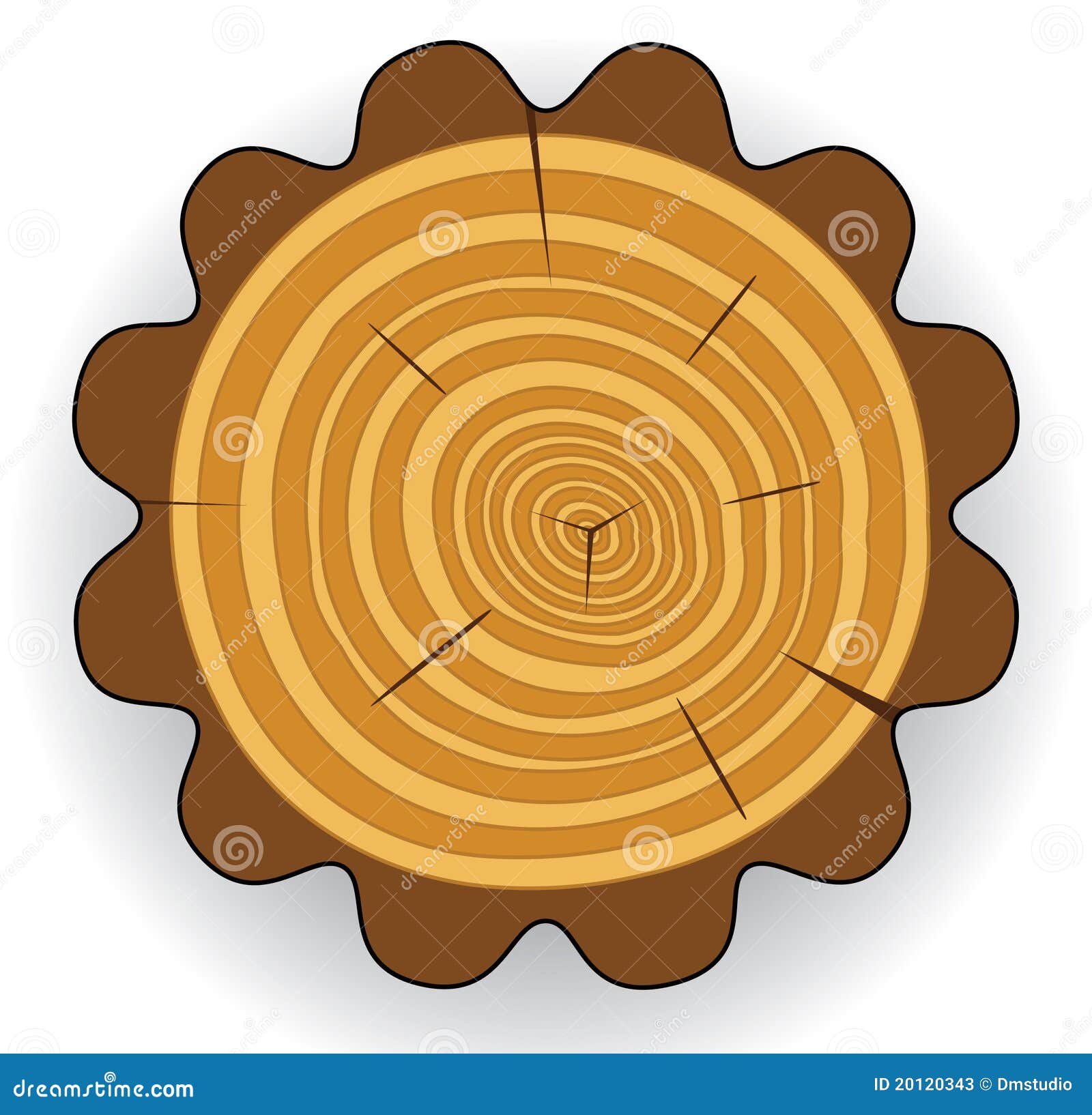 Corte de madera ilustración del vector. Ilustración de objeto 20120343