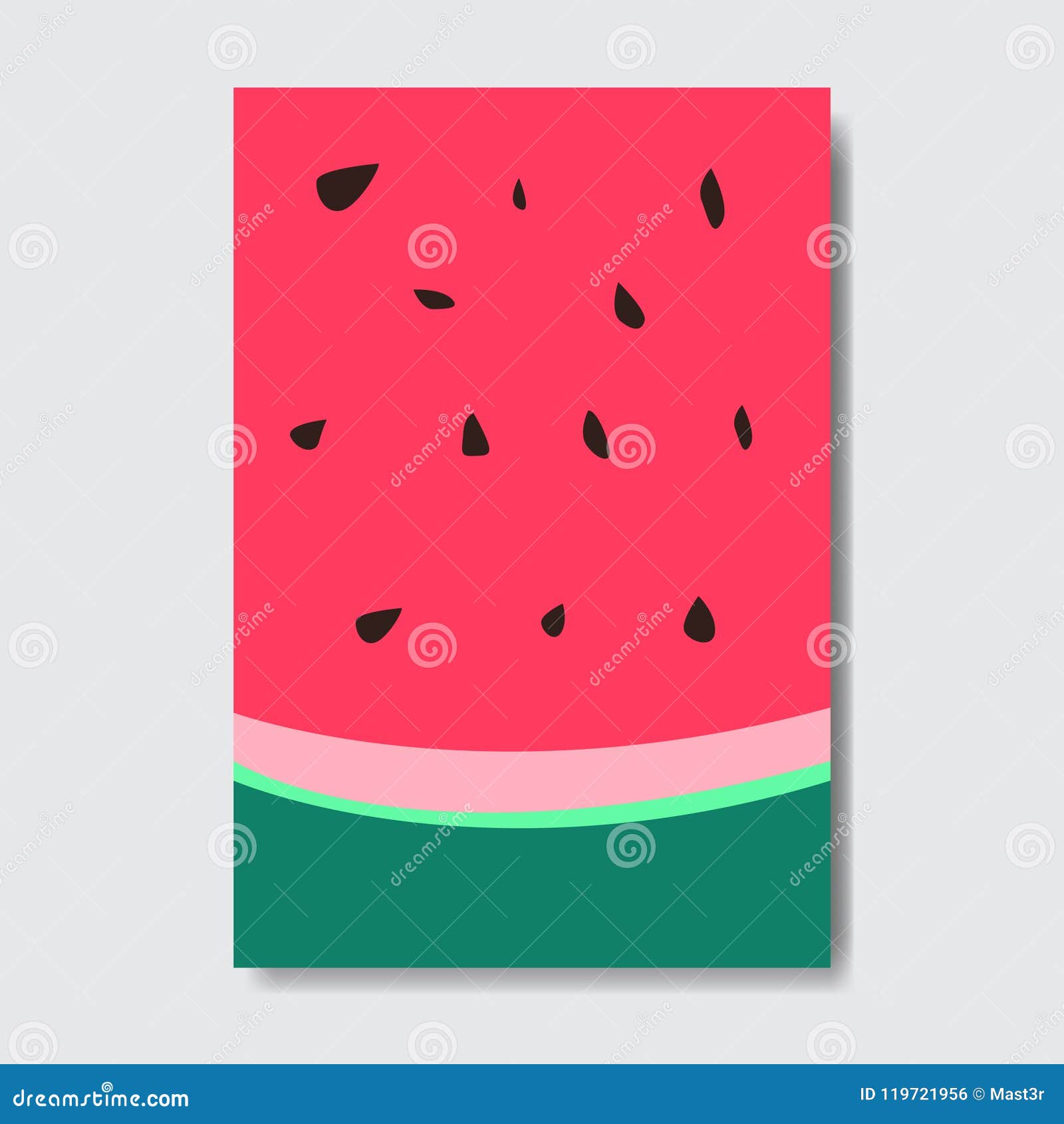 Corte La Tarjeta De La Plantilla De La Sandía, Cartel De La Fruta Fresca De  La Rebanada En El Fondo Blanco, Folleto Vertical De L Ilustración del  Vector - Ilustración de fresco,