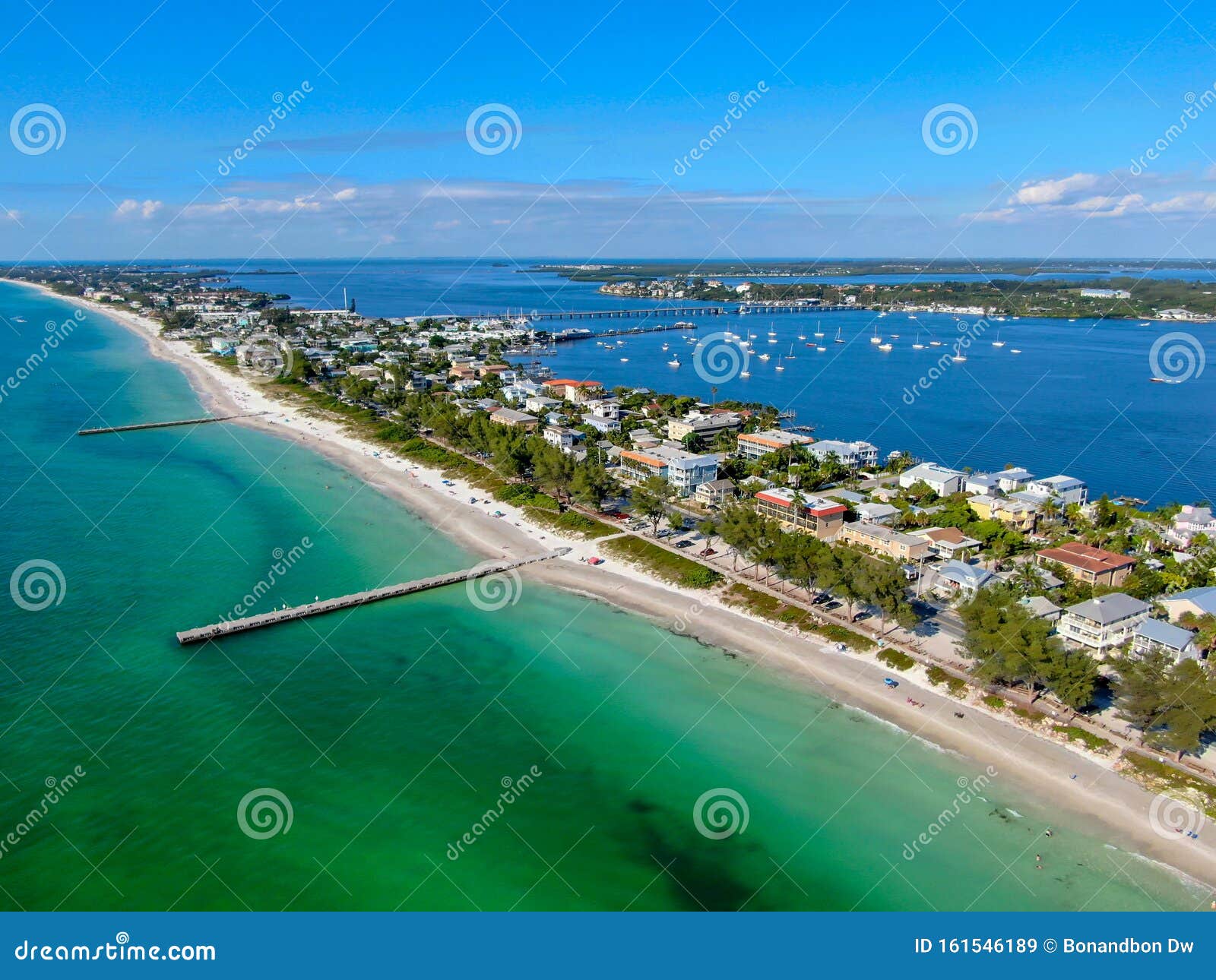 cortez beach and little pier, anna maria island