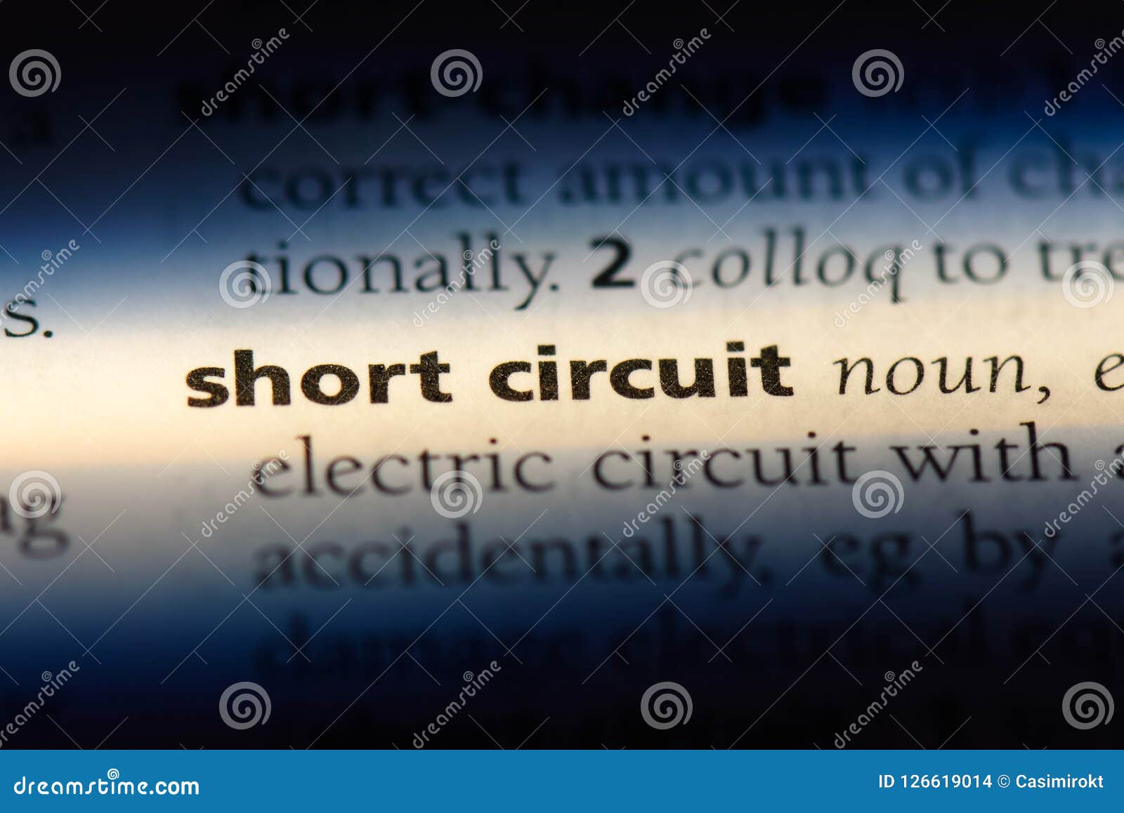 Cortocircuito foto de archivo. Imagen de circuito, inglés 126619014