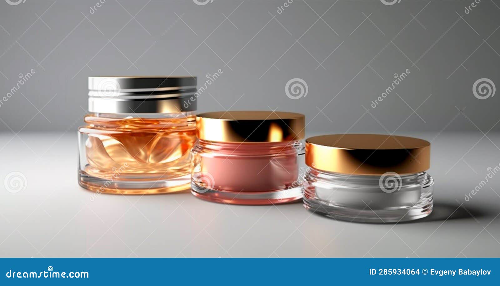 Cosmetic Anti-aging Cream Jar Set, Advertisement for Your Product - AI ...