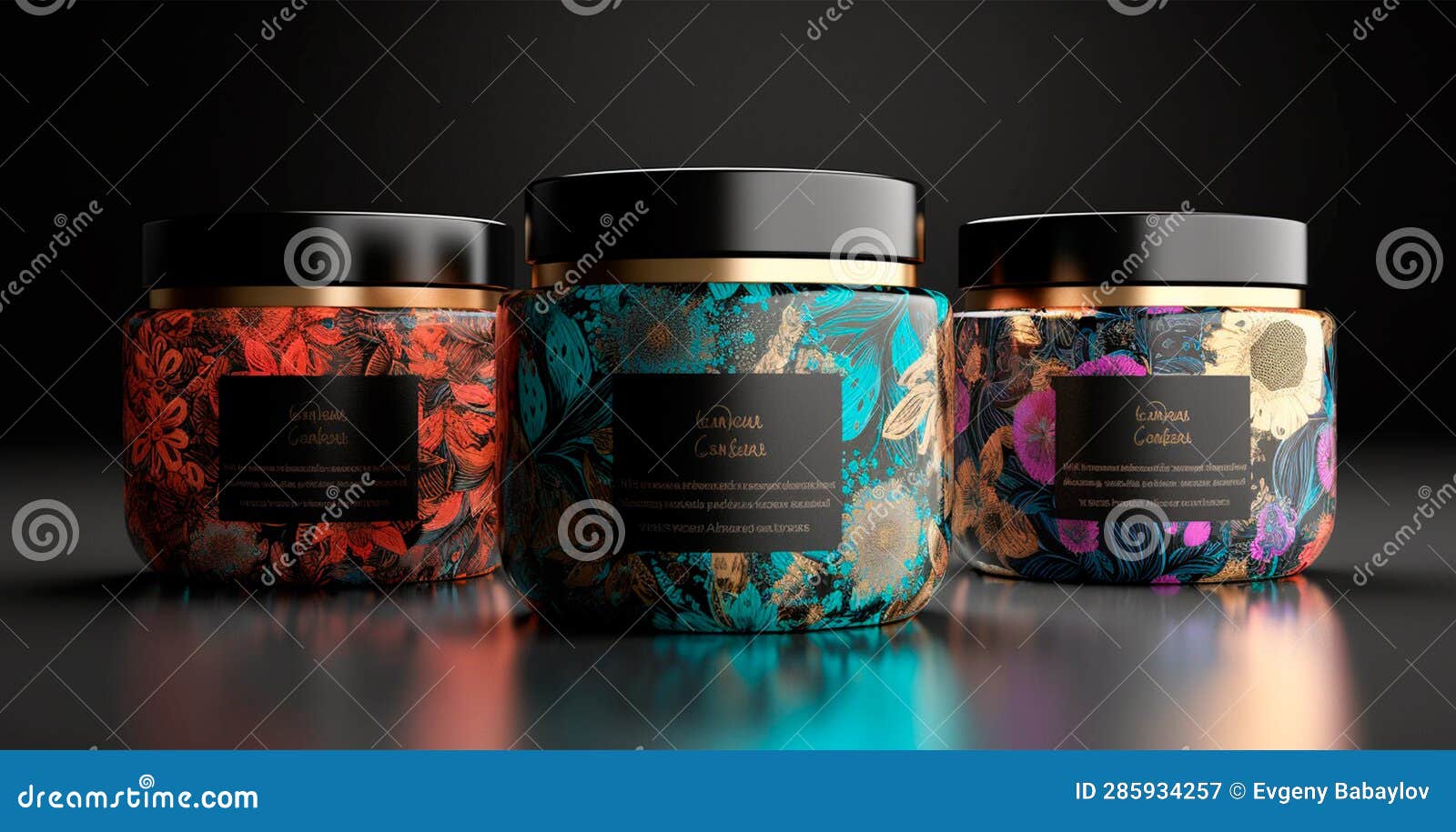 Cosmetic Anti-aging Cream Jar Set, Advertisement for Your Product - AI ...