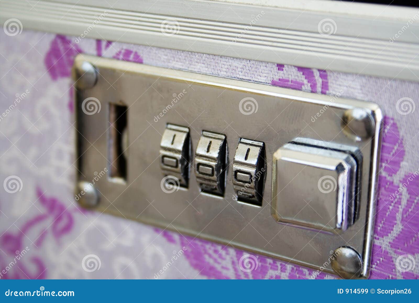 makeup bag with lock