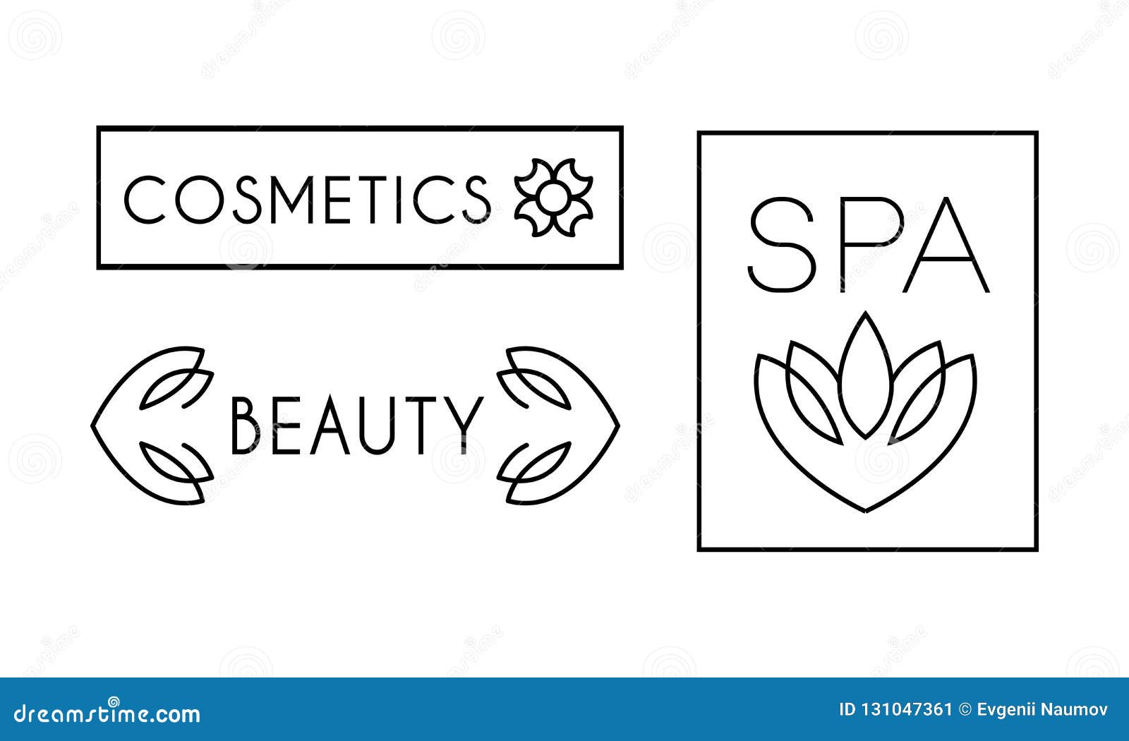 Beauty Logo With White Background Beauty Salon Cosmetics Spa Hair