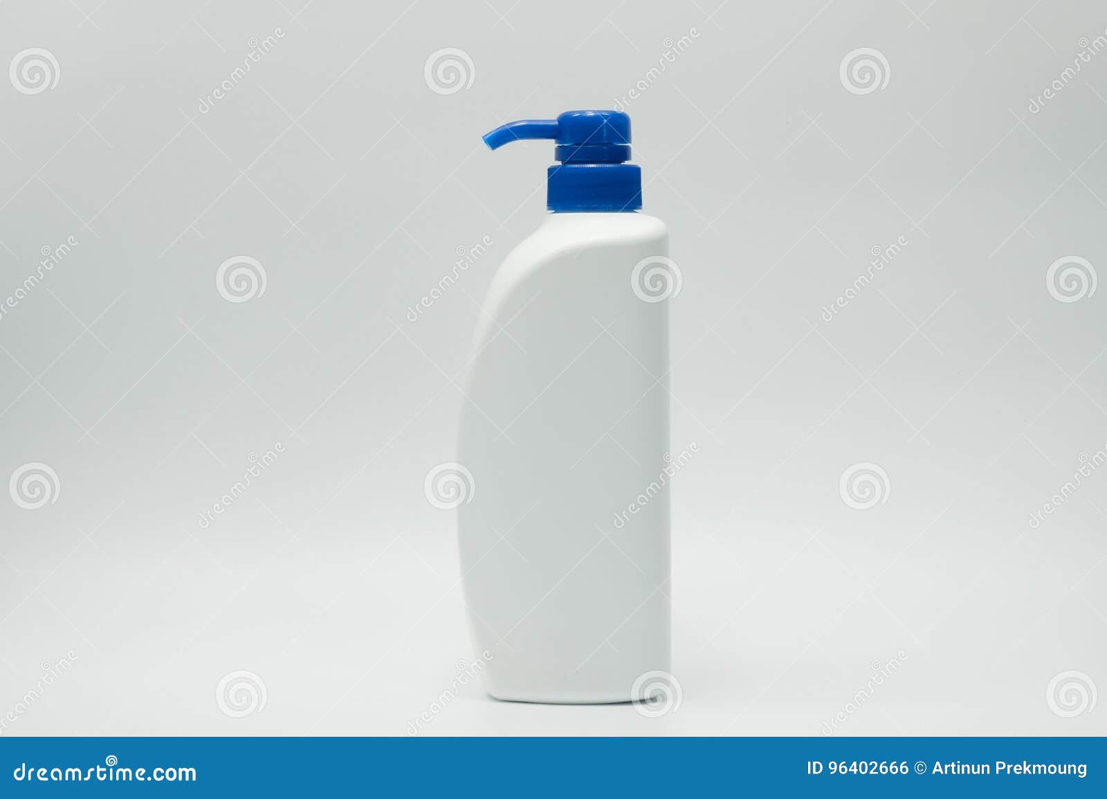 Download Cosmetic Bottle With Blue Pump Stock Photo Image Of Closed Background 96402666 Yellowimages Mockups