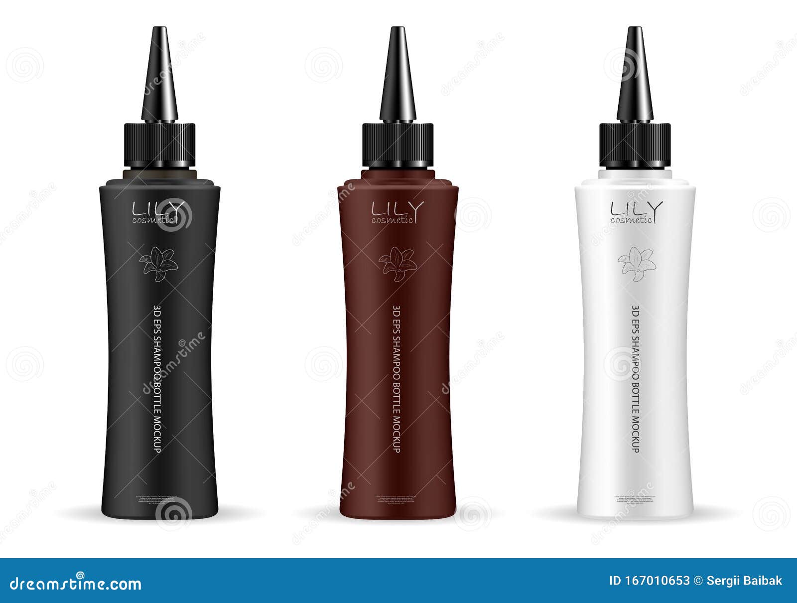 Download Cosmetic Bottle With Dropper Cap. Mockup Template Stock Vector - Illustration of medicine ...