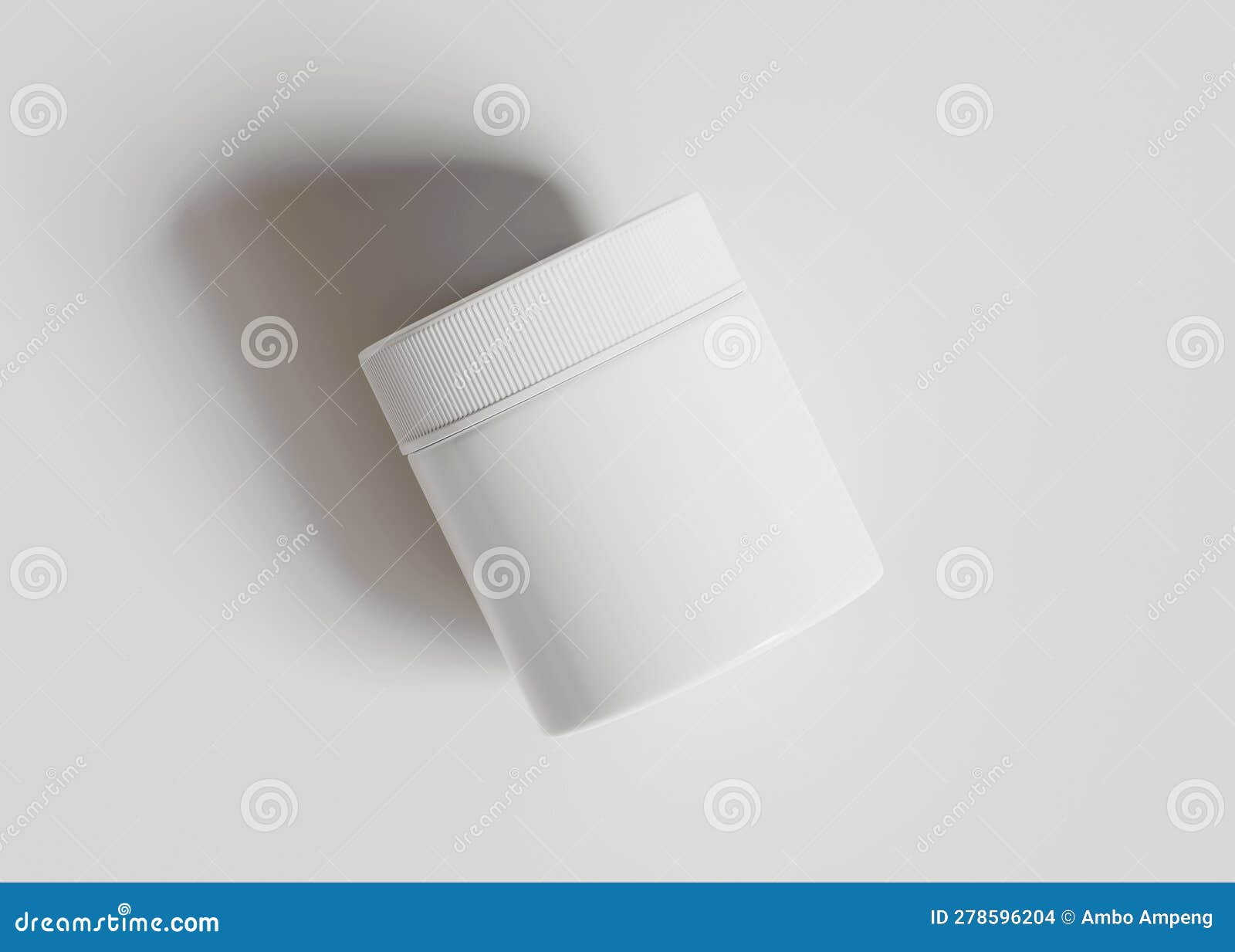 cosmetic blank white color and realistic texture with set different s and sizes for beauty 