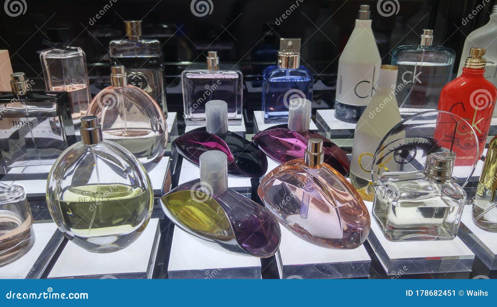 The Cosmetic Counter Sells Cosmetics and Skin Care Products Such As Perfume  Editorial Photo - Image of store, care: 178682451