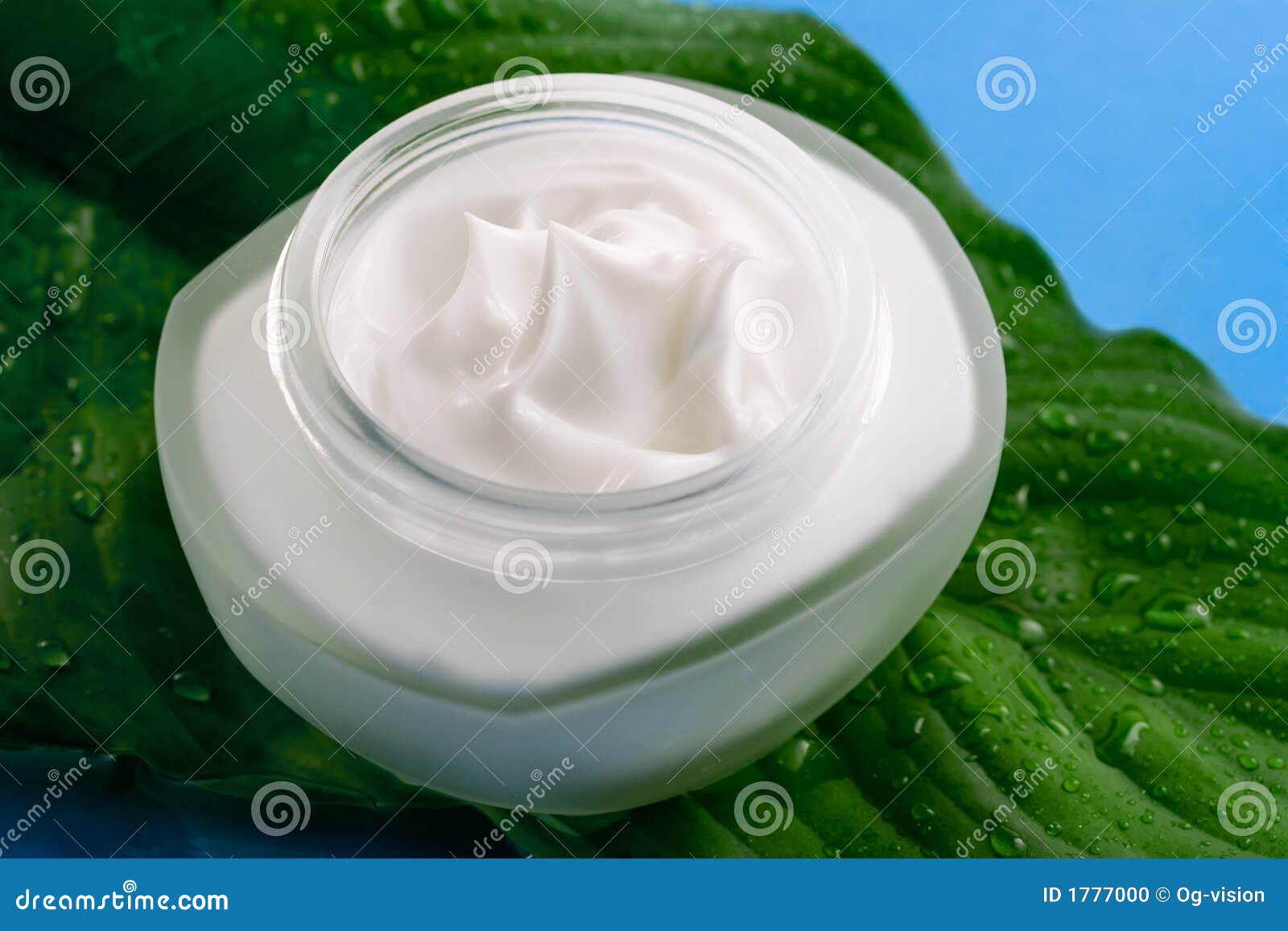 Cosmetic Cream stock photo. Image of beauty, leaf, close 1777000