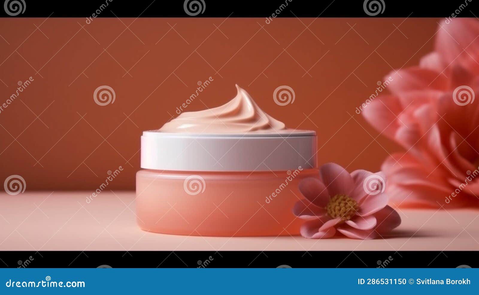 Cosmetic Product Display, for Skin Care Product Presentation. AI