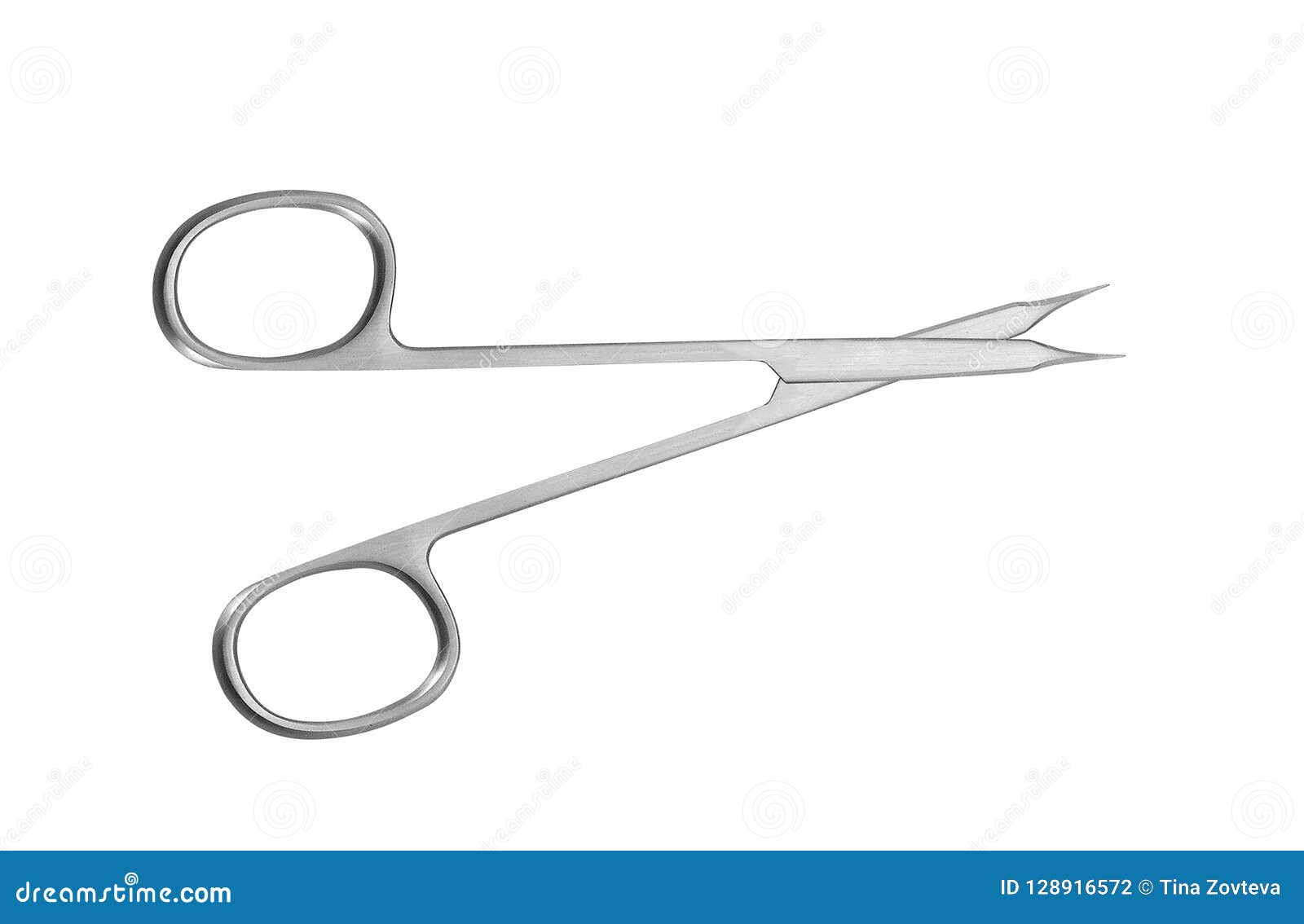 Cosmetic Scissors Isolated on White Stock Photo - Image of handle ...