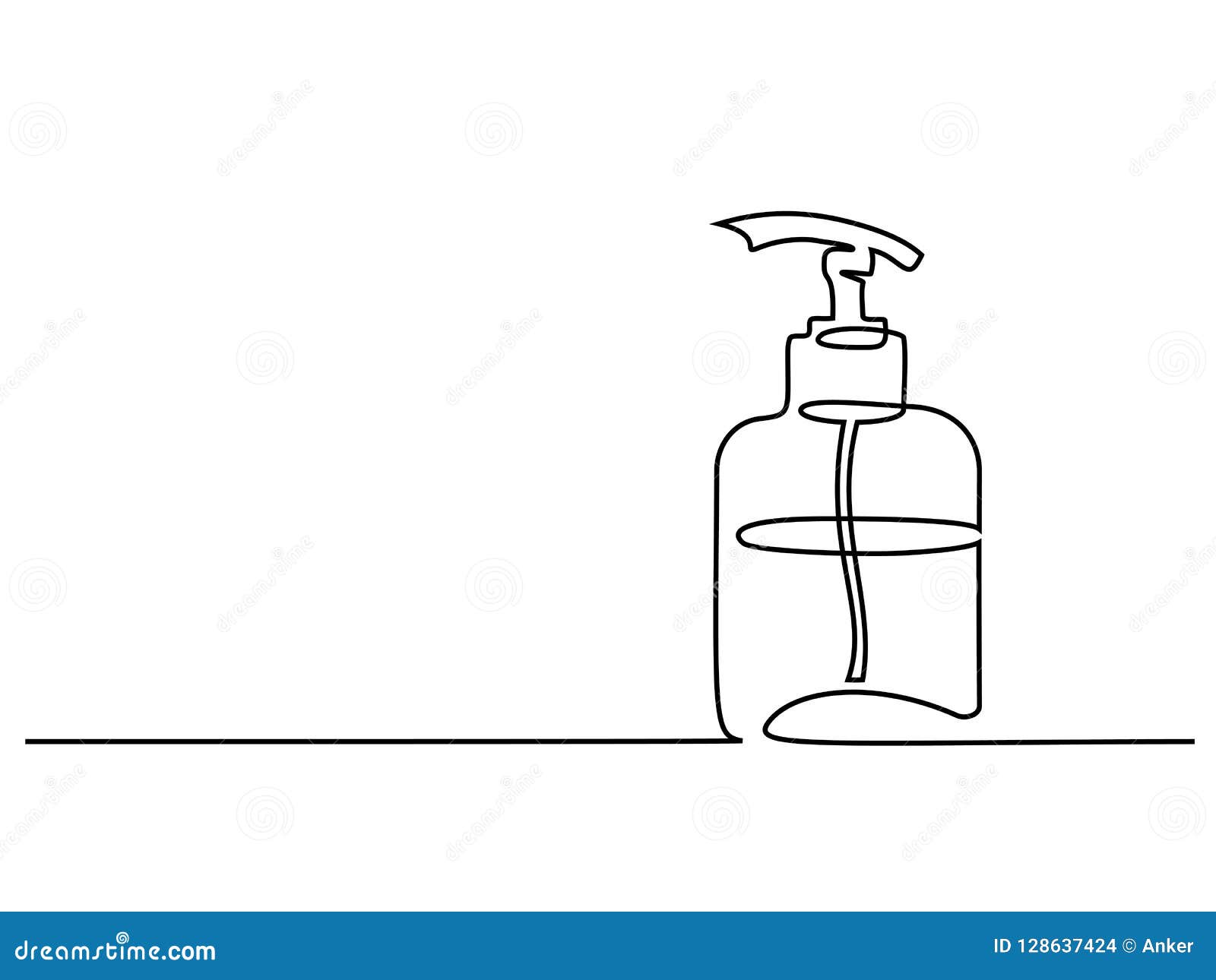 Plastic Bottle of Shampoo. Vector Drawing Stock Vector - Illustration of  face, collection: 146624293