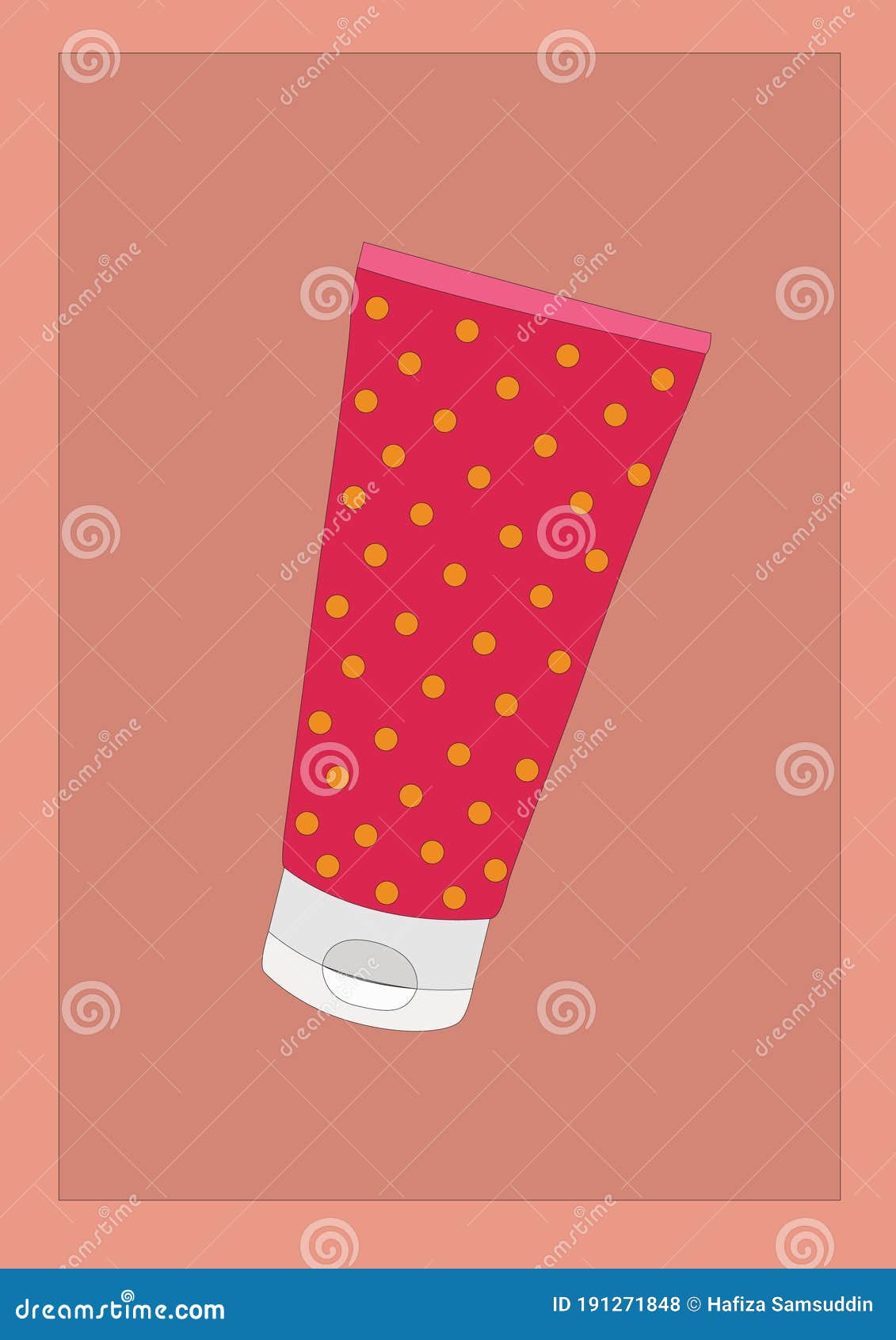 Cosmetic Tube. Vector Illustration Decorative Design Stock Vector