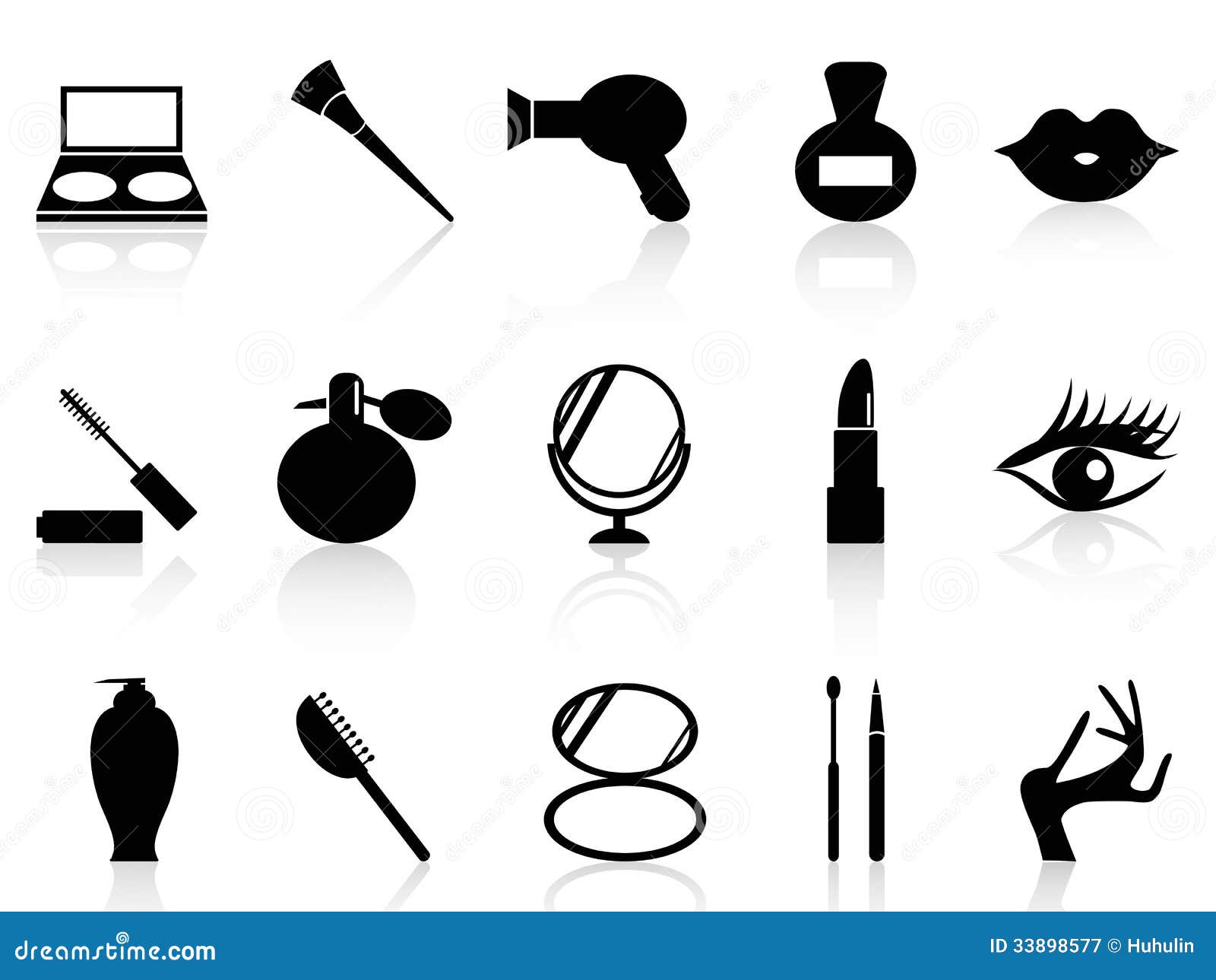 fragment teenagere ordningen Cosmetics and Makeup Icons Set Stock Vector - Illustration of clipart,  cosmetics: 33898577