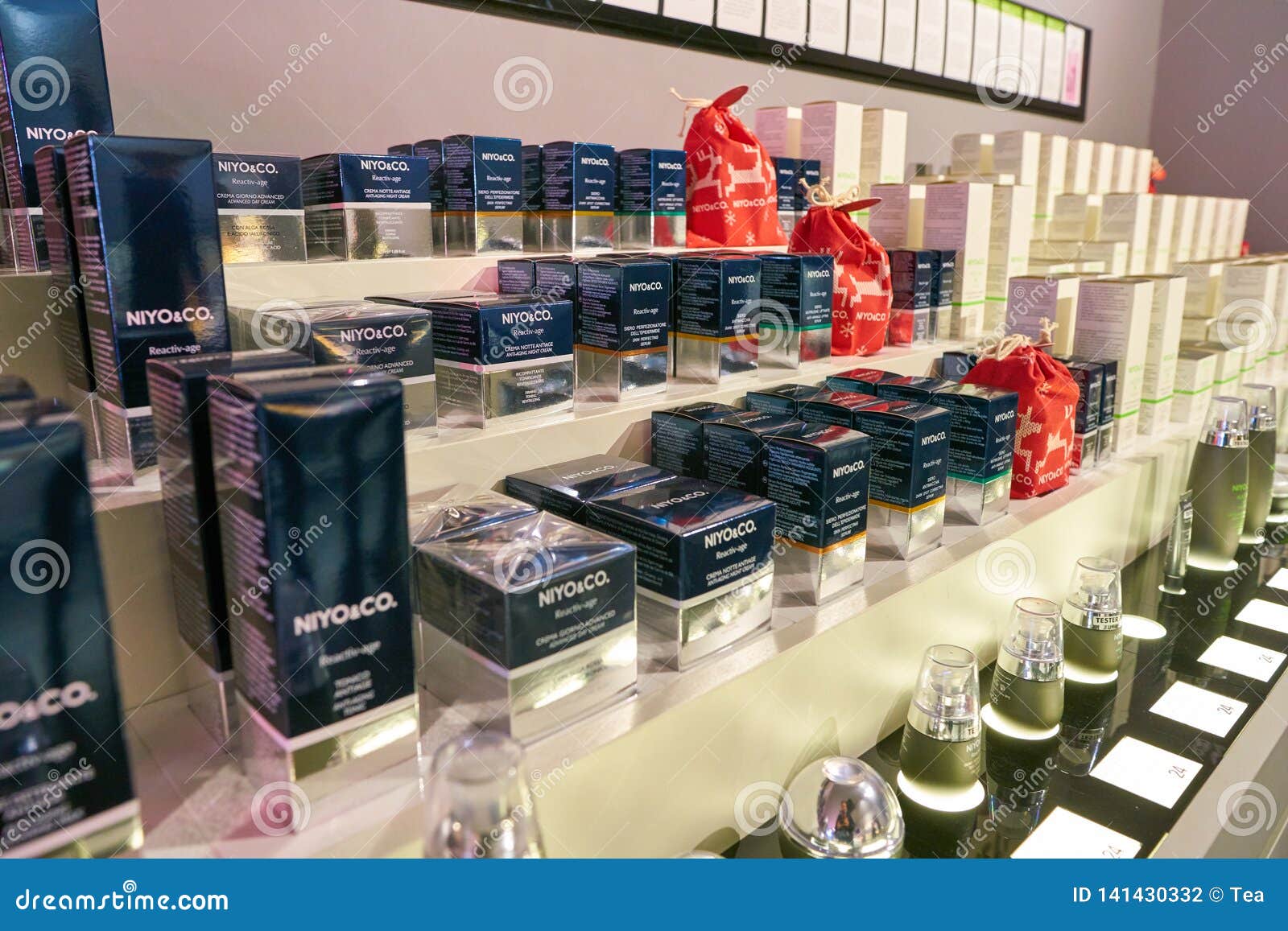 Cosmetics store editorial photography. Image of sell 141430332