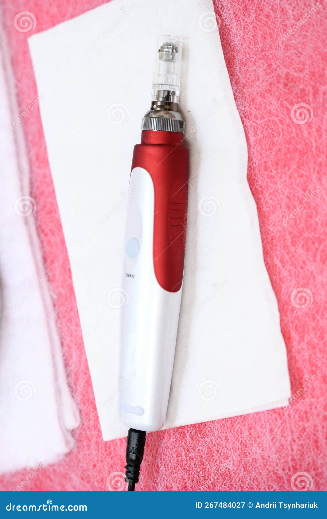 cosmetology device for dermapen mesotherapy close-up.