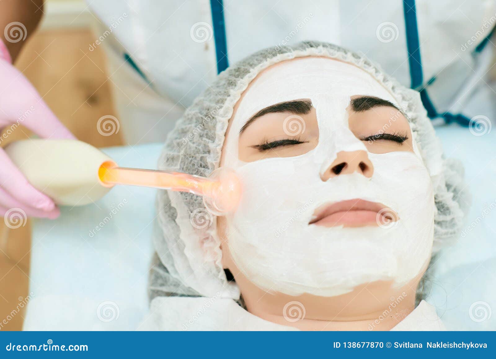 Cosmetology Room Treatment And Skin Cleansing With Hardware Acne