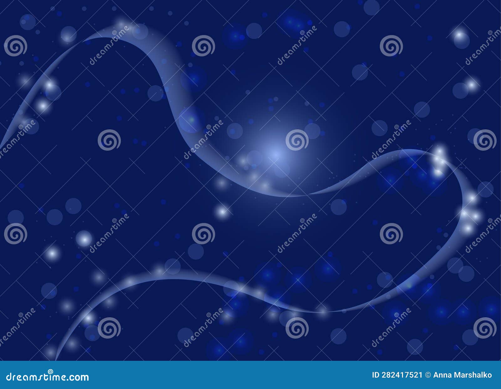 cosmic abstract gradiant background in dark blue colors.