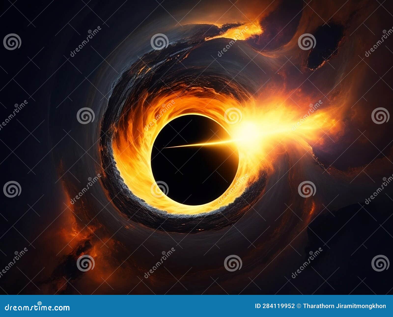cosmic enigma: captivating black hole portrait