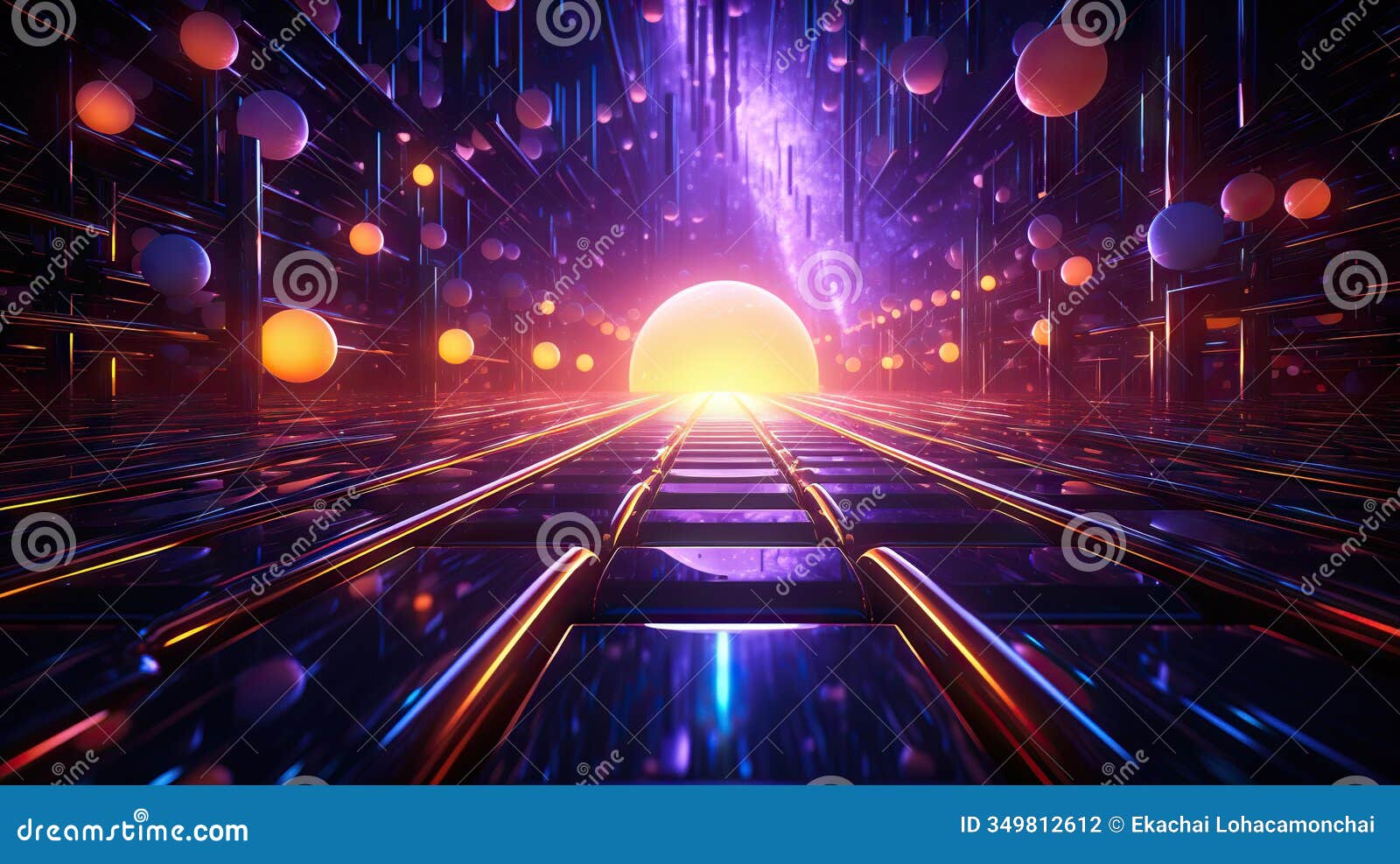cosmic nostalgia voyage: retro 3d s render style space sci-fi geometry scene, abstract beauty with a touch of