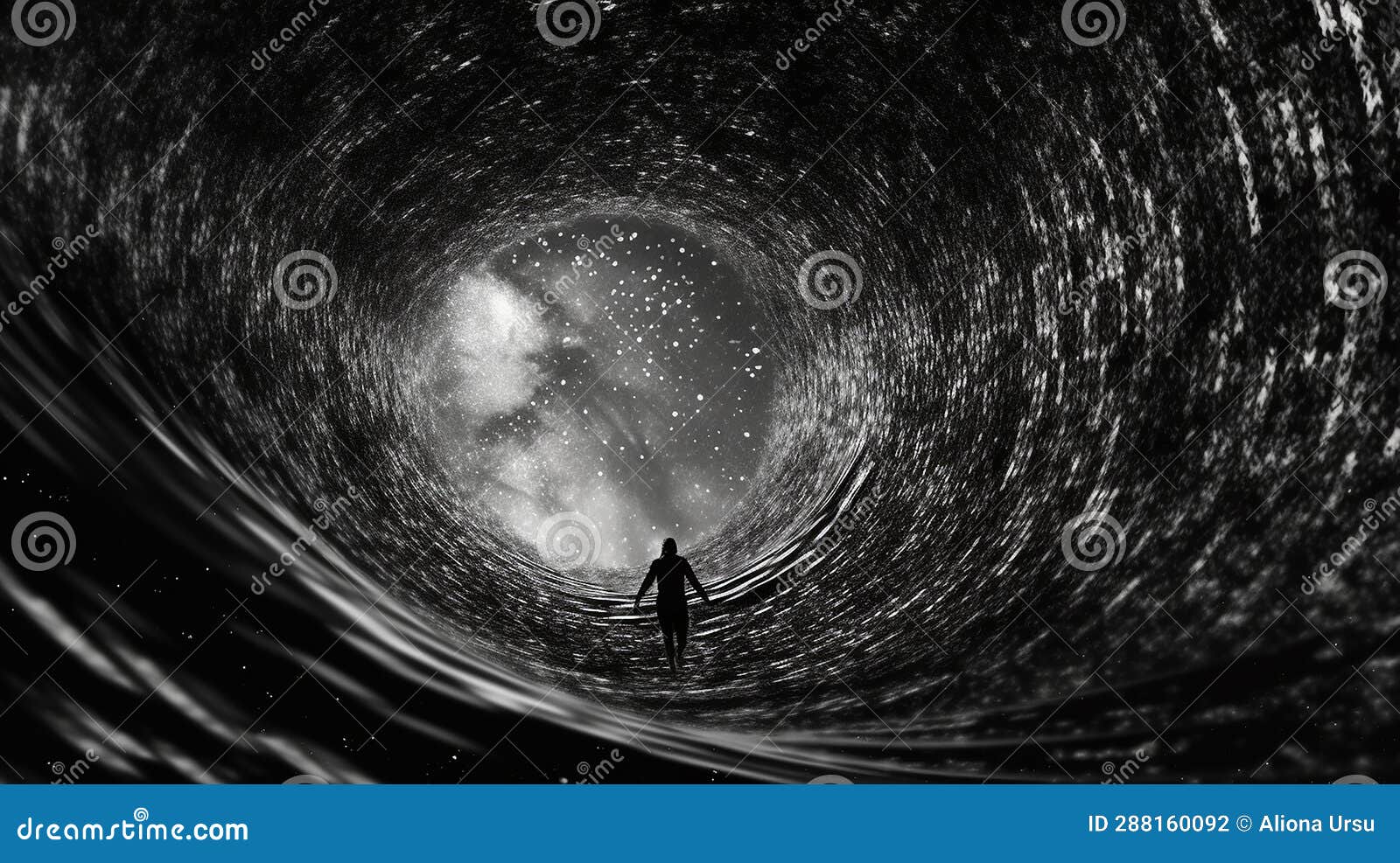 a cosmic wormhole leading to uncharted and distant realms of the universe