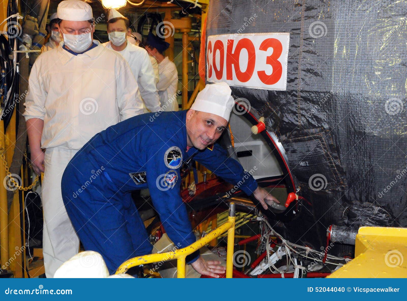 Cosmonaut Anton Shkaplerov during Fit Check Editorial Image - Image of ...