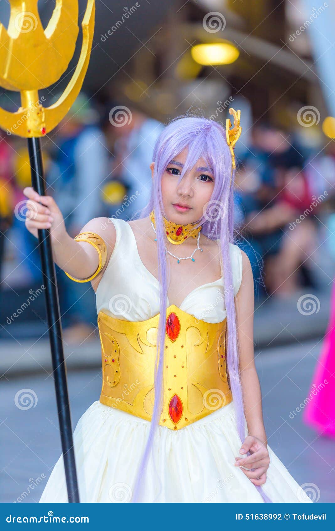 Cosplayer As Characters Athena from Saint Seiya Editorial Photography -  Image of person, culture: 51638992