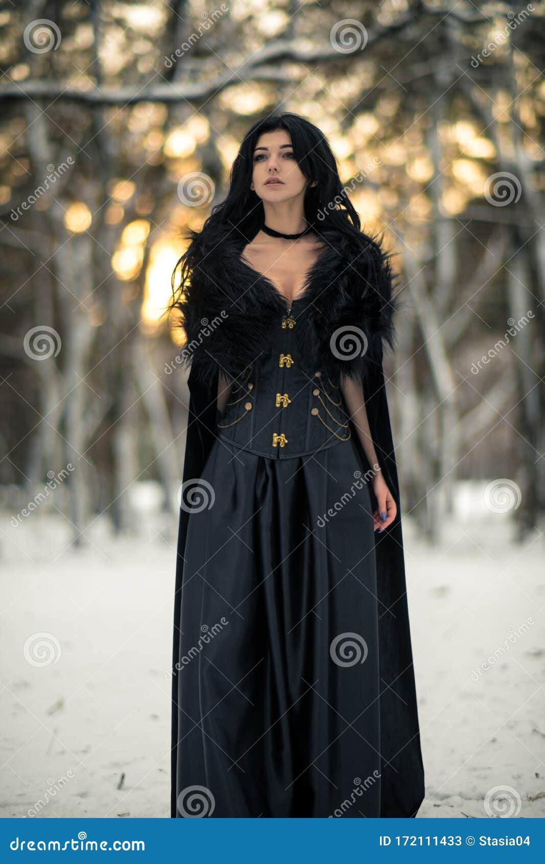 Cosplayer in Image of a Character Yennefer of Vengerberg from the Game or  Film the Witcher in Winter Forest at Sunset Editorial Stock Photo - Image  of dnipro, netflix: 172111433