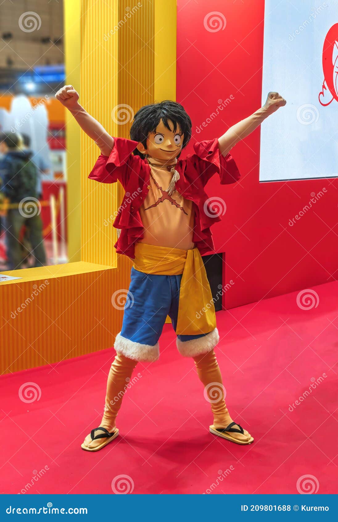 Roupa De Cosplay Cos Luffy De Uma Peça