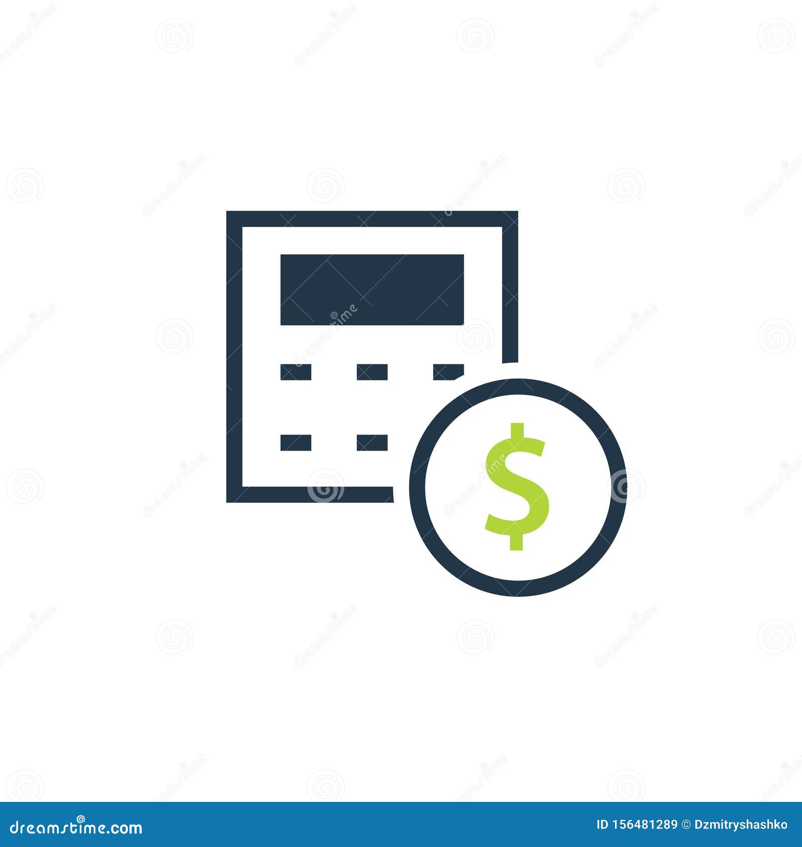 Cost estimate icon stock vector. Illustration of calculator 156481289