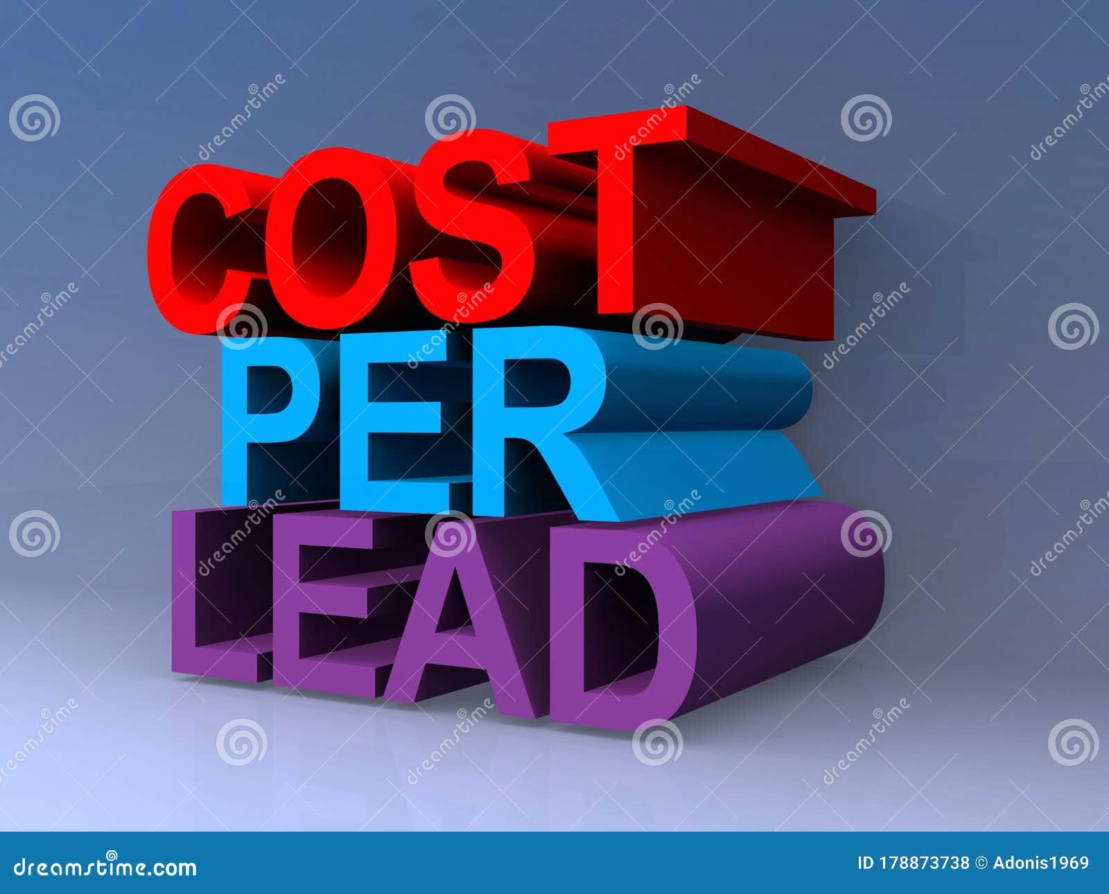 Cost per lead stock illustration. Illustration of lead 178873738