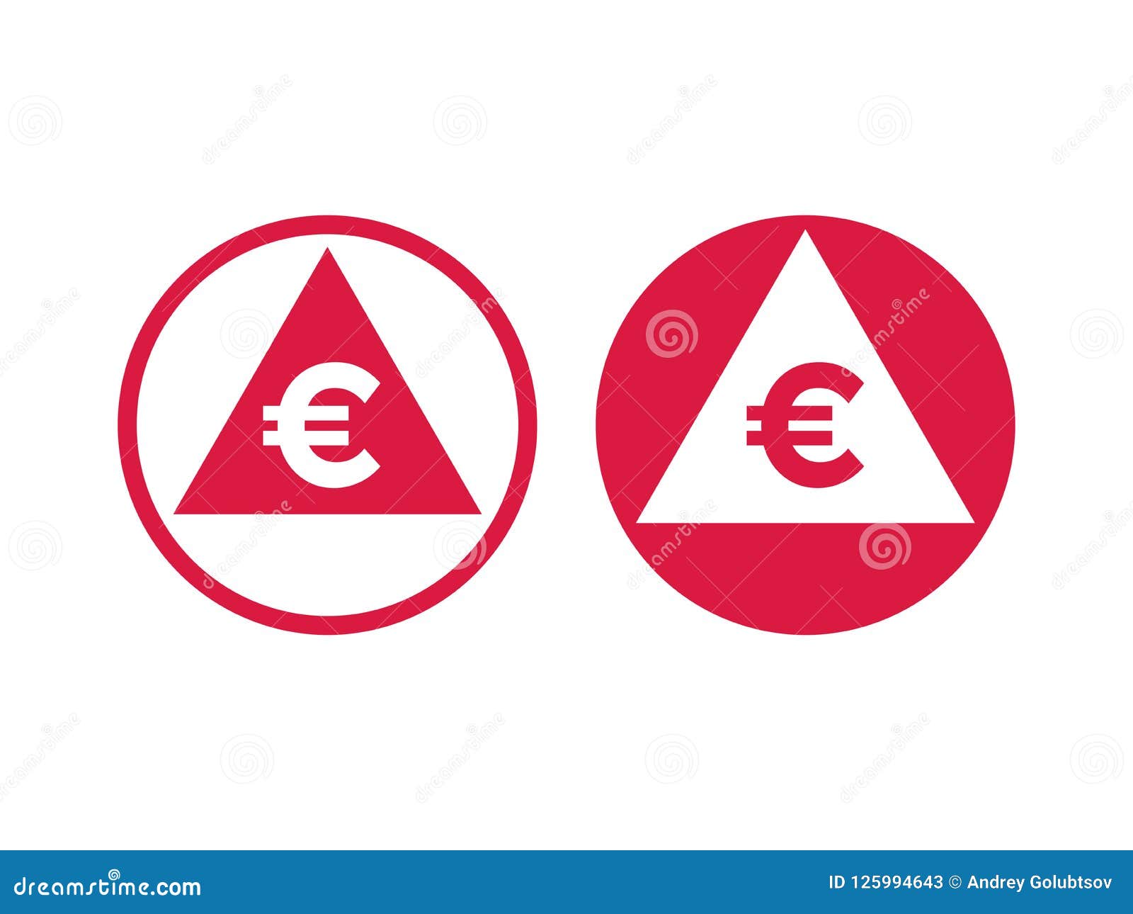 Cost Price Euro Decrease Increase Index Icon Stock Vector ...