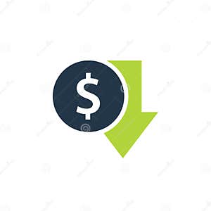 Cost Reduction Icon Stock Vector Illustration Of Label 156481326