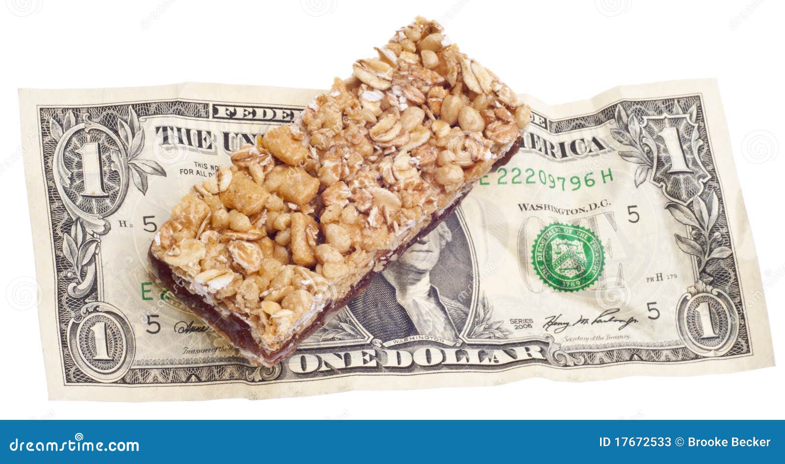 Cost of Snack Food stock image. Image of granola, money 17672533