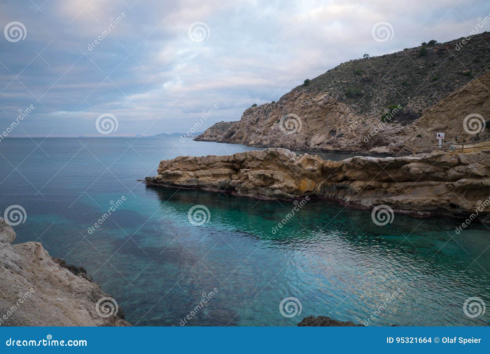 Costa Blanca Nudiststrand Arkivfoto Bild Av Nudist Semester