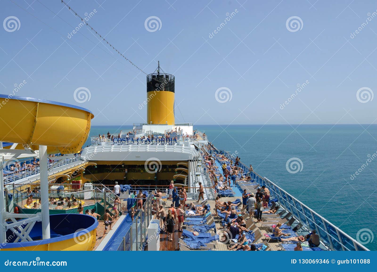 Costa Concordia Ship Mediterranean Cruise Editorial Photo