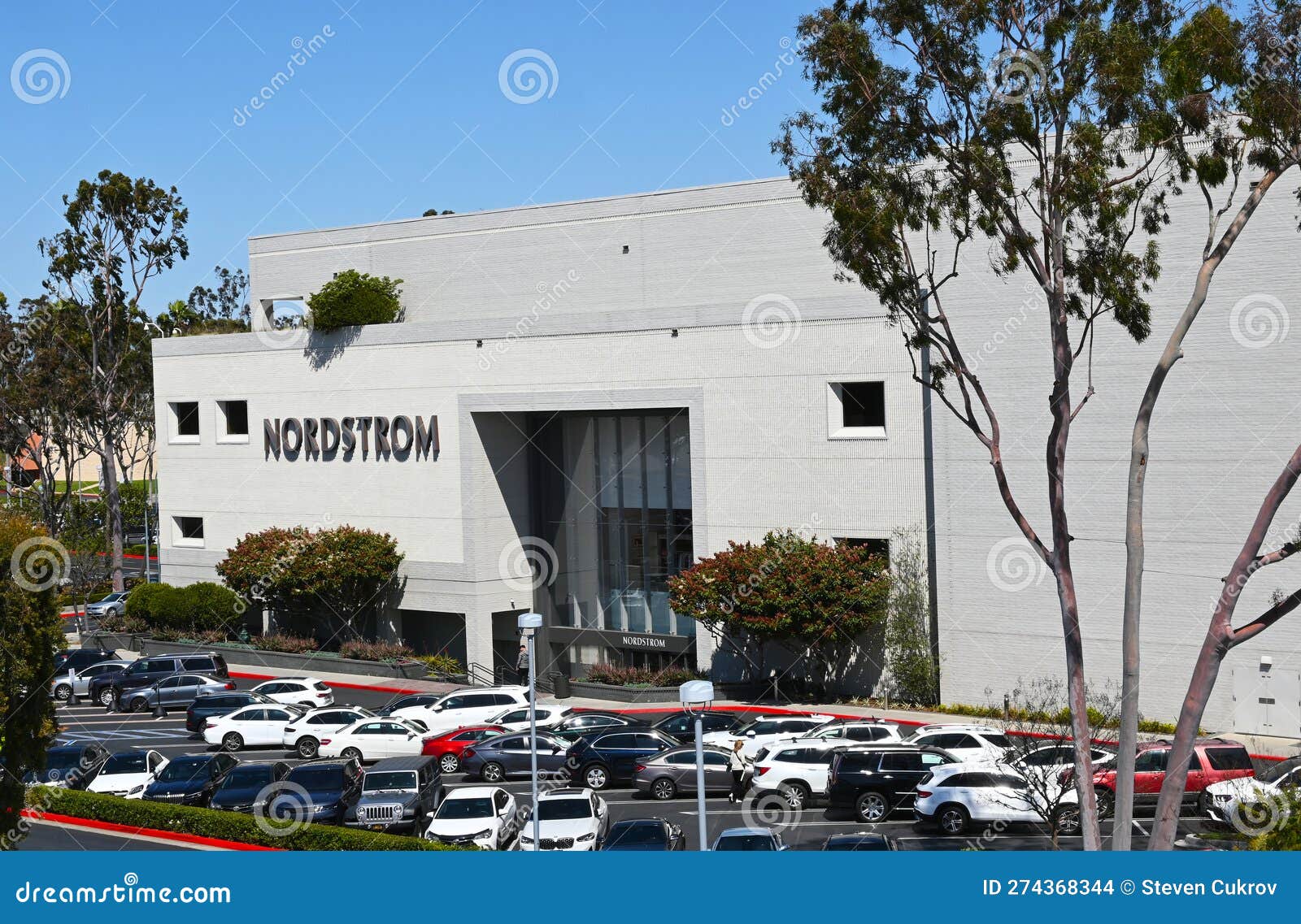 COSTA MESA, CALIFORNIA: 4 APR 2023: Nordstrom Department Store in