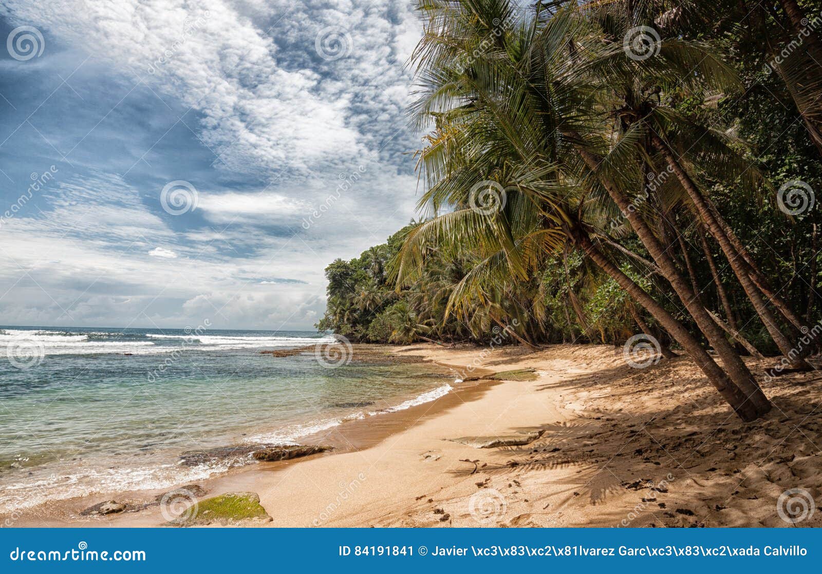 Costa rica beach stock image. Image of blue, america 84191841