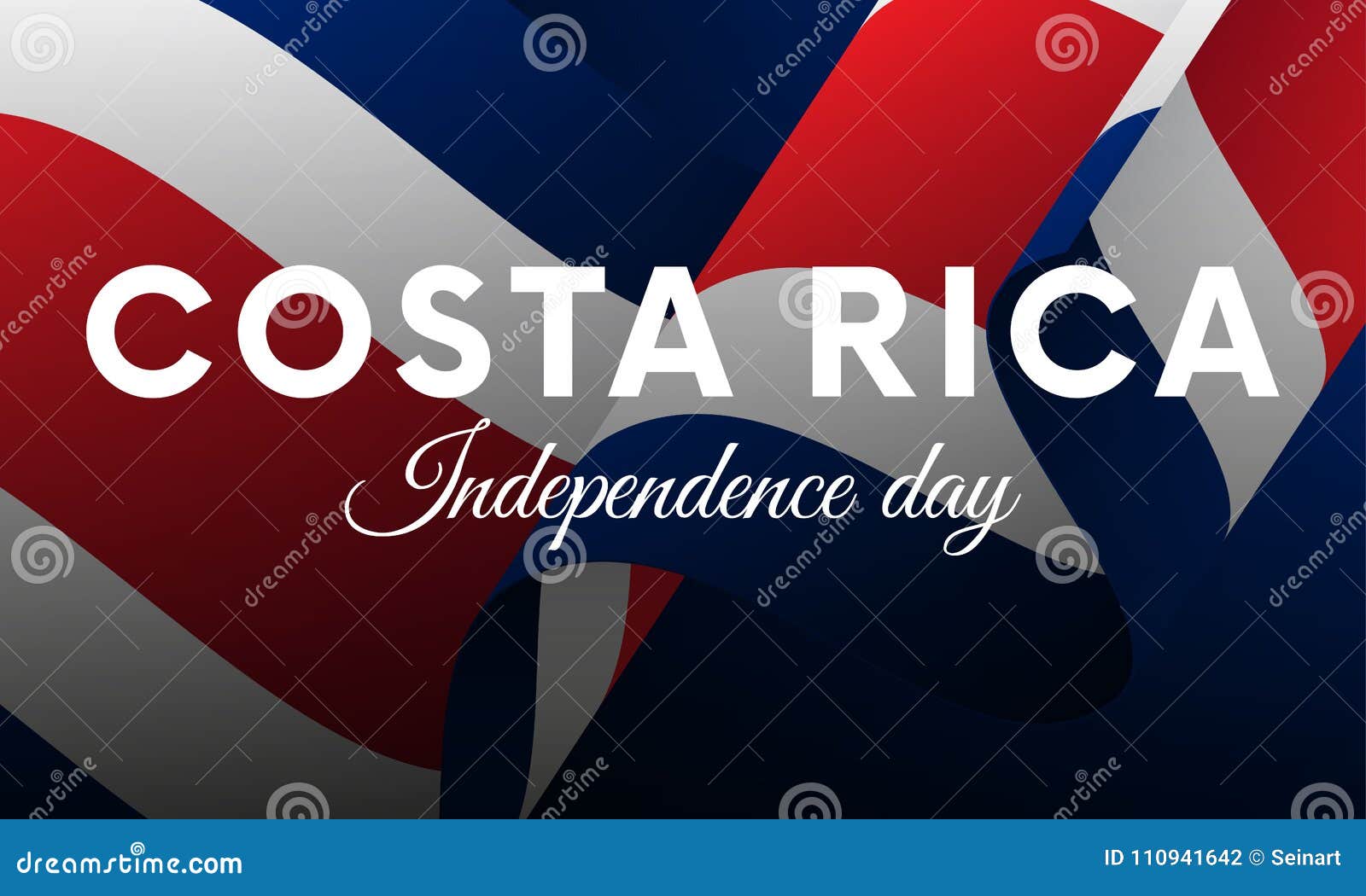 Costa Rica Independence Day. Vector Illustration. Stock Illustration -  Illustration of shadow, poster: 110941642