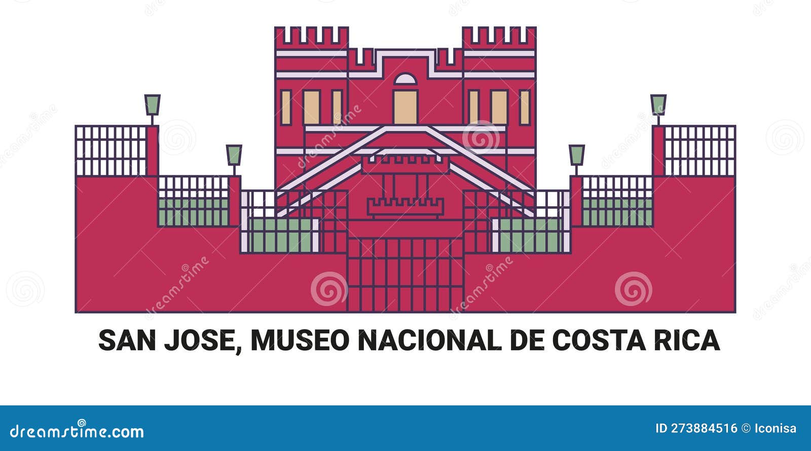 costa rica, san jose, museo nacional de costa rica travel landmark  