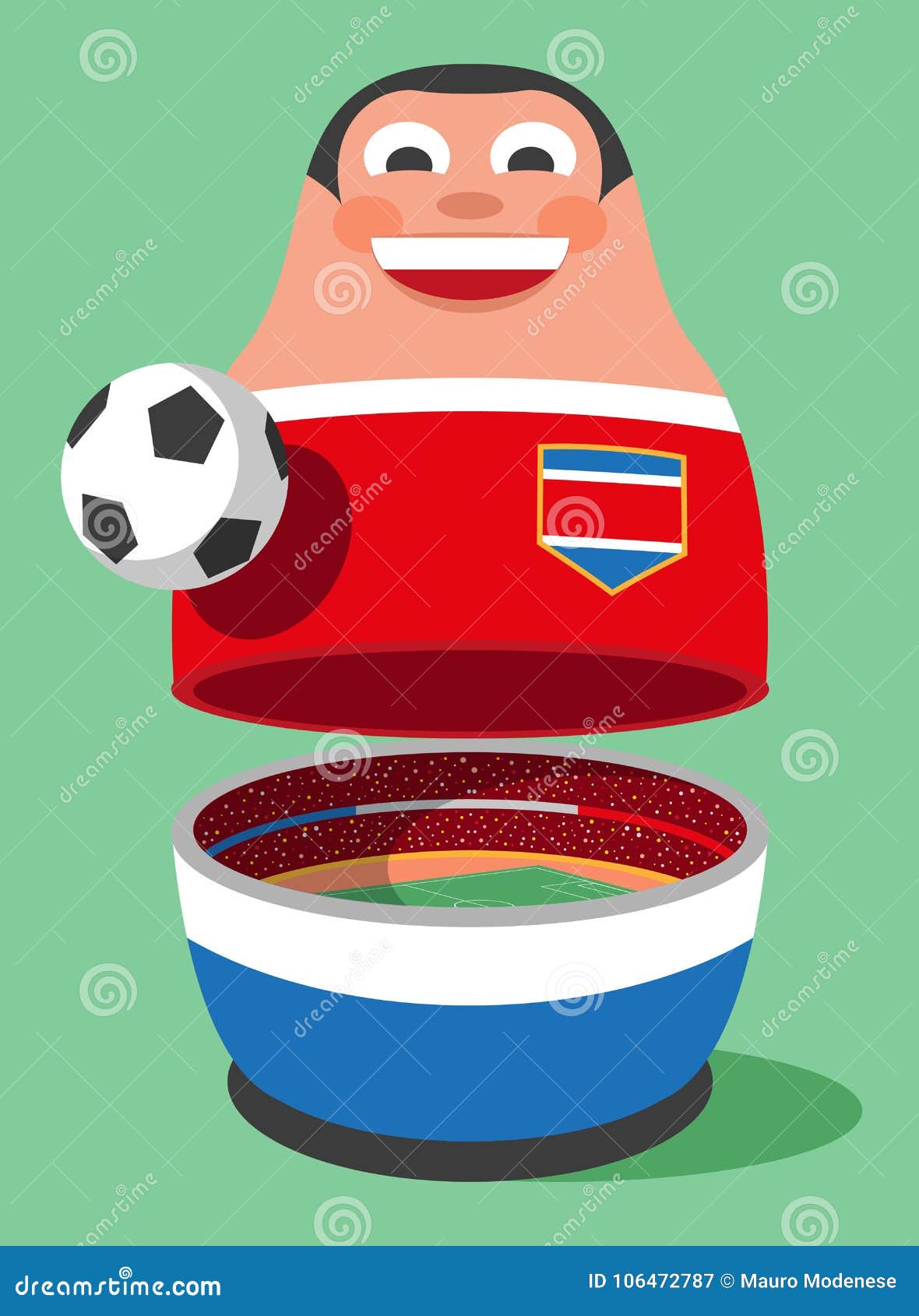 costarica cute cartoon soccer mascot