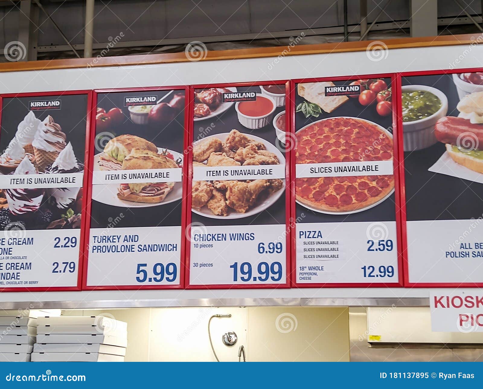Costco Food Court Unavailable Editorial Image Image Of Closed Lunch