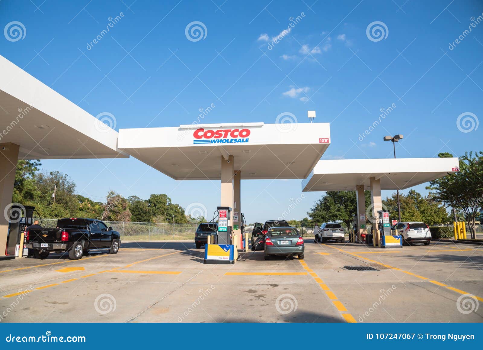 costco-gas-station-with-customers-refueling-editorial-photo