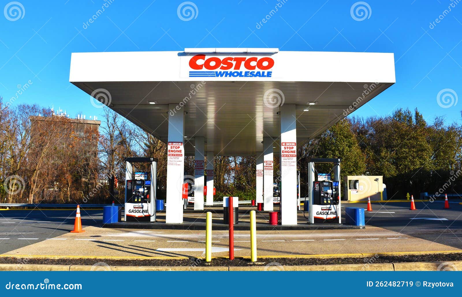 Costco Gasoline Gas Station Editorial Stock Image Image of members