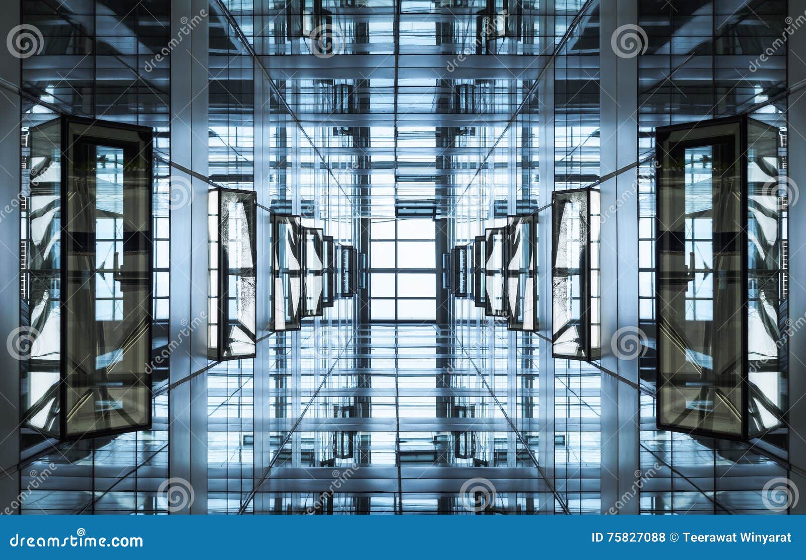Architettura moderna dell'acciaio e di vetro fotografie stock ... Struttura in vetro moderna