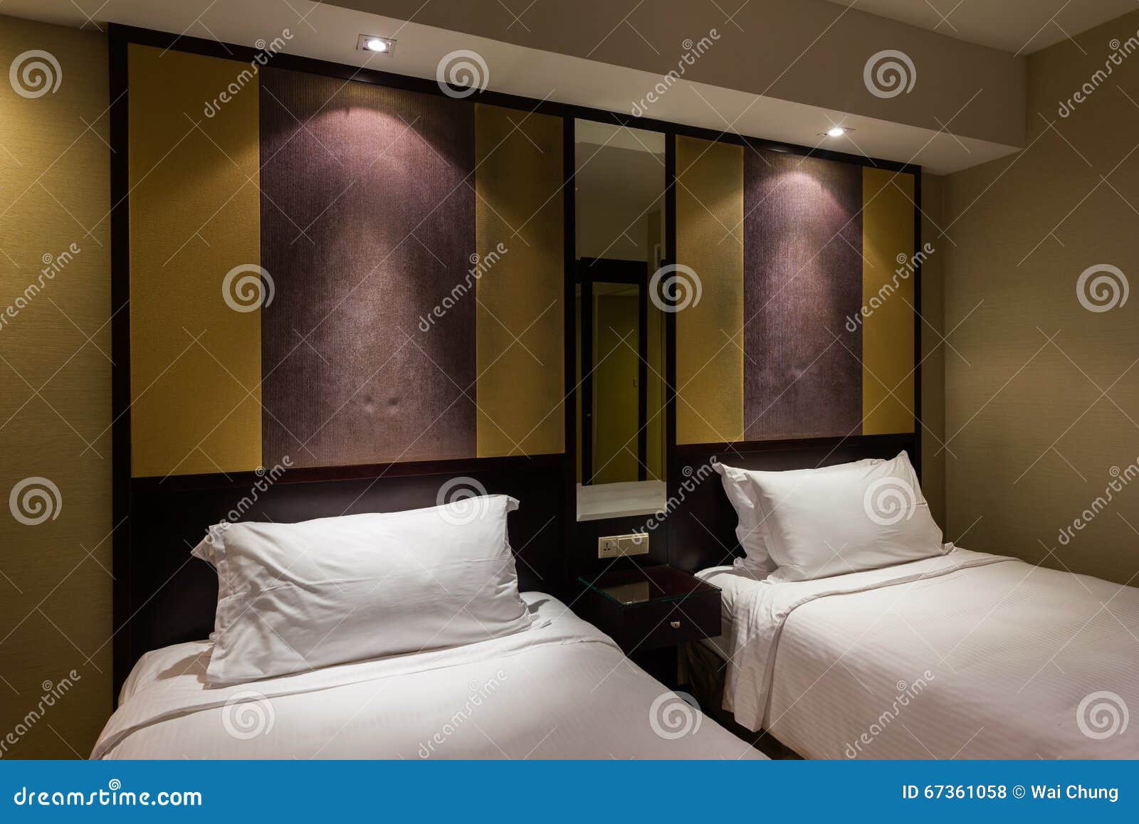 Cosy hotel beds stock photo. Image of travel, modern 67361058