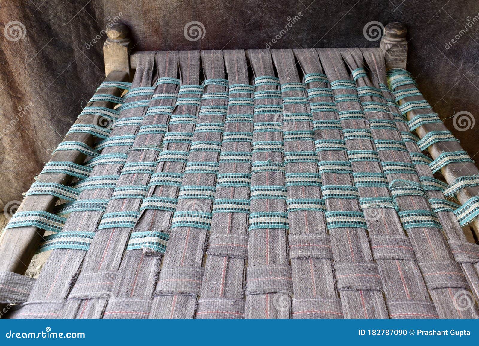 Cot Design Made of Two Types of Square Band Stock Photo Image of